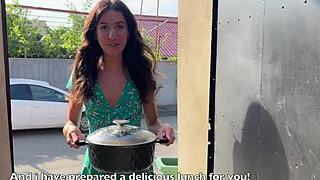 triple facial cumwalk for country whore!! public blowbang outdoors 😈💦