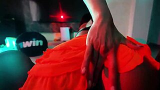 my sexy colombian neighbor's shaved ass cameltoe up close