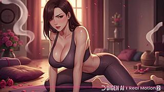 i got caught fingering during yoga and turned it into a solo show for him anyavelvet