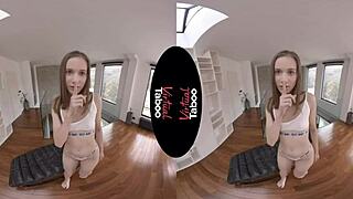 jessica portman's shaved pussy masturbates to taboo angel orgasm