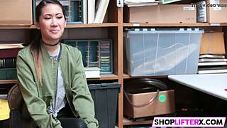 Shoplifting Teen Picks Monster Cock Over Cops