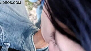 real milf kneels for rough deepthroat swallowing every homemade cumshot load