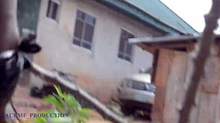 Chubby bbw wife in costume gets missionary fucked by stranger pulling trash