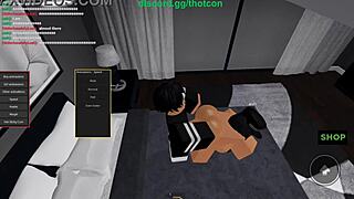 bent over roblox slut begs for rough doggystyle cum dump?