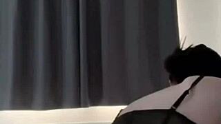 stepdaughter squirts on cam while stepdad's nearby