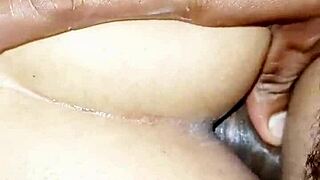 Young wife anal ass pussy fucked hard homemade bedroom closeup