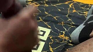 whoa this bbc handjob is massive and throbbing