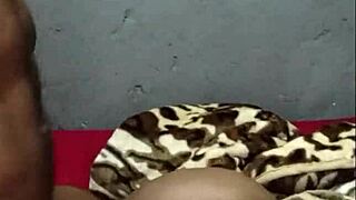 ebony teen's tight pussy gets massively stretched by black cock