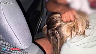 Old Corno Watches Me Fuck His Blonde Wife In Car!