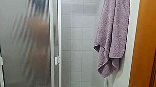 I jerk off spying stepsis shower she grabs my cock