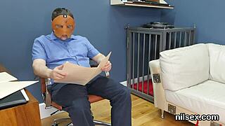 Hardcore SLUTTY CUTIE dragged to BUTTHOLE loony bin for intense ass therapy