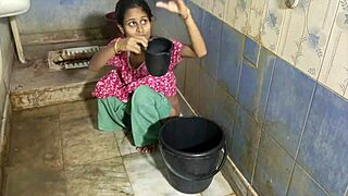 Boss ravages busty desi bhabhi bondage cum