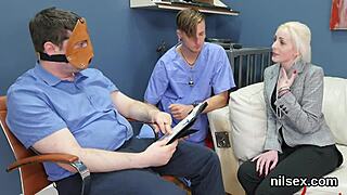 Hardcore SLUTTY CUTIE dragged to BUTTHOLE loony bin for intense ass therapy