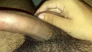 brazilian amateur strokes huge cock in bathroom solo day 5