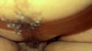 close-up pov missionary with huge cock stretching asian's tight juicy big pussy lips