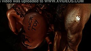 Enola Loving bent over big black cock outside hotel rough doggystyle creampie slut!