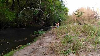 ever caught strangers ripping clothes for waterfall doggy and wet pussy ride?