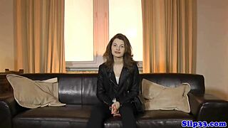 Old Man SCREWS Cocksucking British Teen 18+ Bent Over in Stockings