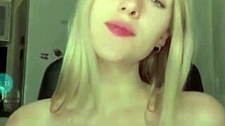 russian beauty masturbates live with ahegao face swag