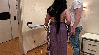 Big ass housewife sucks cock then takes deep anal