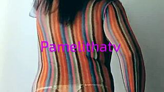 Pamelithatv closet travesti bares all in steamy trans reveal