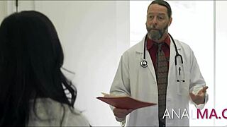 Doctor POUNDS MILF's Huge Ass Doggy in Hospital Bent Over Rectal Exam Fuck Fest!