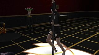 Sims 4 Goth Aki Strips Ripped Clothes Blowjob Anal