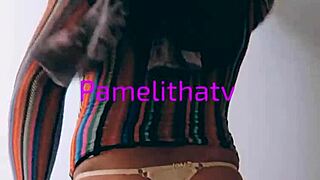 Pamelithatv closet travesti bares all in steamy trans reveal