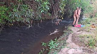 ever caught strangers ripping clothes for waterfall doggy and wet pussy ride?