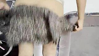 Latina big ass quivers with lust during wild interview fuck