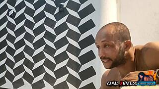 Boss catches naked maid on all fours pumps thick creampie!