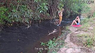 ever caught strangers ripping clothes for waterfall doggy and wet pussy ride?