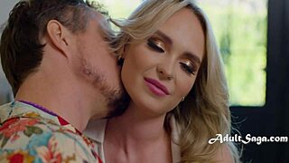 Robby Apples rides pretty blonde Lilly Bell's pierced nipples hard and slow building to frenzy