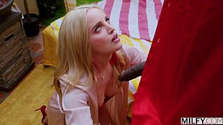 Milfy blonde devours ex bfs monster bbc deepthroat!