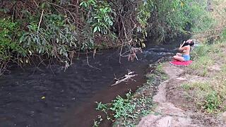 ever caught strangers ripping clothes for waterfall doggy and wet pussy ride?