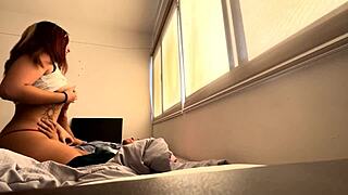 Hermanastra shakes ass submissively jealous of brother's fuck?