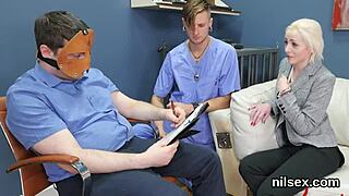 Hardcore SLUTTY CUTIE dragged to BUTTHOLE loony bin for intense ass therapy