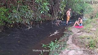 ever caught strangers ripping clothes for waterfall doggy and wet pussy ride?