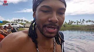 nudist beach adventure turns into wild orgy with joao o safado lunna geek double vaginal pitbull porn