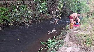 ever caught strangers ripping clothes for waterfall doggy and wet pussy ride?