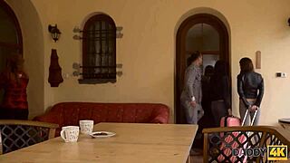 Italian teens taste stepmom's new lover cock together?