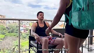 Muscle girl jumps wet pussy on hard cock