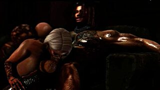 Enola Loving bent over big black cock outside hotel rough doggystyle creampie slut!