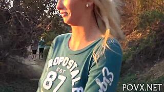 filthy teen pussy exposed for hardcore pov blowjob