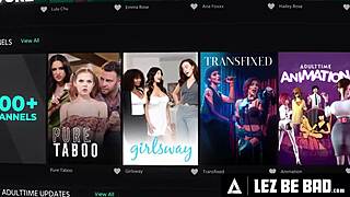 lez be bad? horny ritchie strap-on fucks pigtails ameena green bathroom