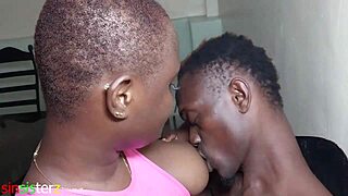 cute ebony teen bent over ass licked before rough pounding