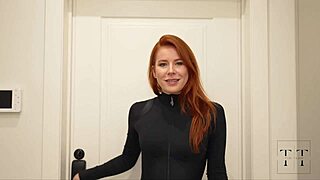 girl next door redhead neighbor missed my monster cock so much she deepthroats sloppy 4k