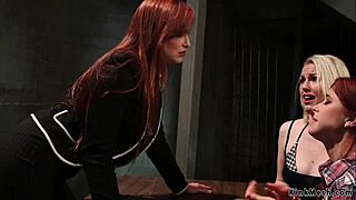 customs officer whips bound lesbian slaves choking deepthroating