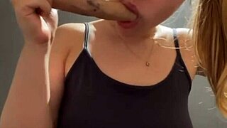 i give a sexy public blowjob on big cock outdoors