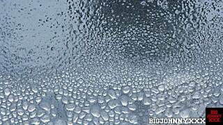 whoa busty teen cleans windows rides cock!